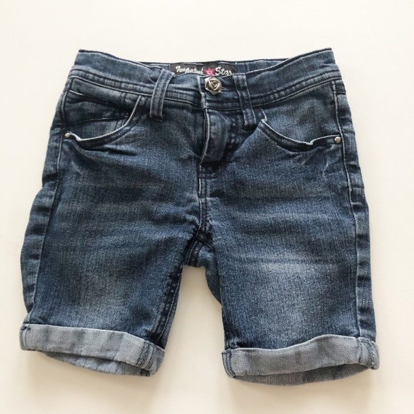 Imperial Star Denim Jean Shorts Cuffed 5" Inseam - Picture 1 of 6